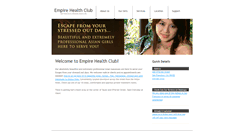 Desktop Screenshot of empirehealthclub.com