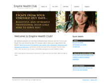 Tablet Screenshot of empirehealthclub.com